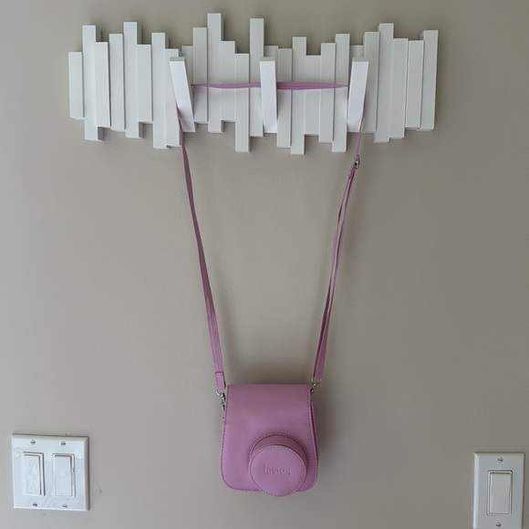 Instax Mini Pink Camera Case with Shoulder Strap - Picture 3 of 7